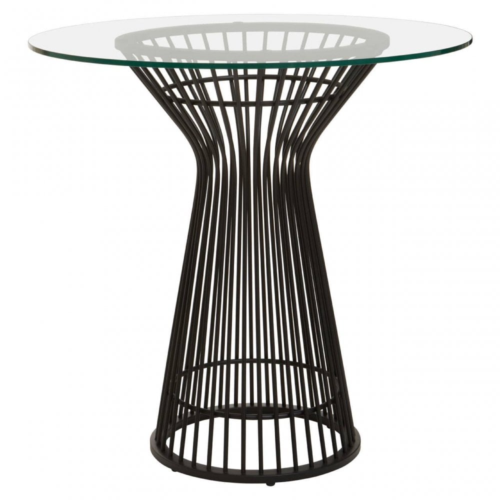 Vero Round Matte Black Dining Table