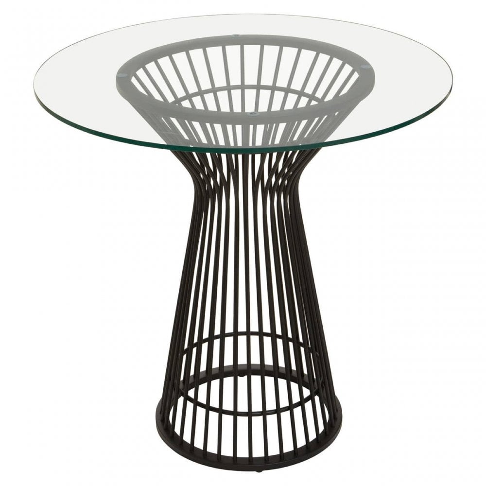Vero Round Matte Black Dining Table