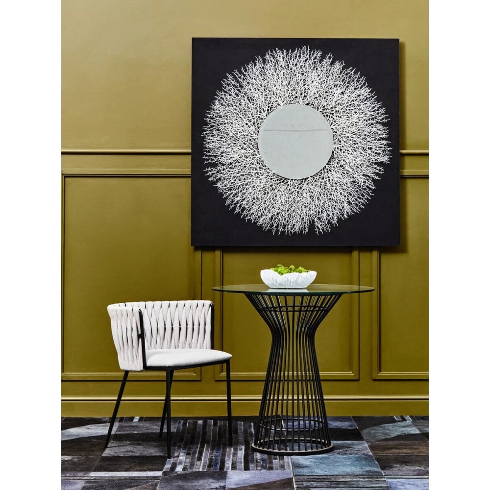 Vero Round Matte Black Dining Table