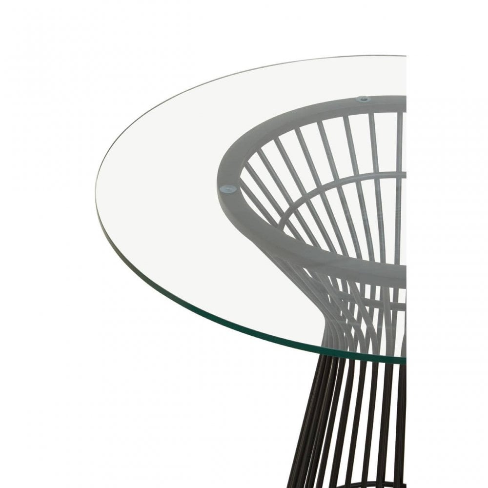Vero Round Matte Black Dining Table