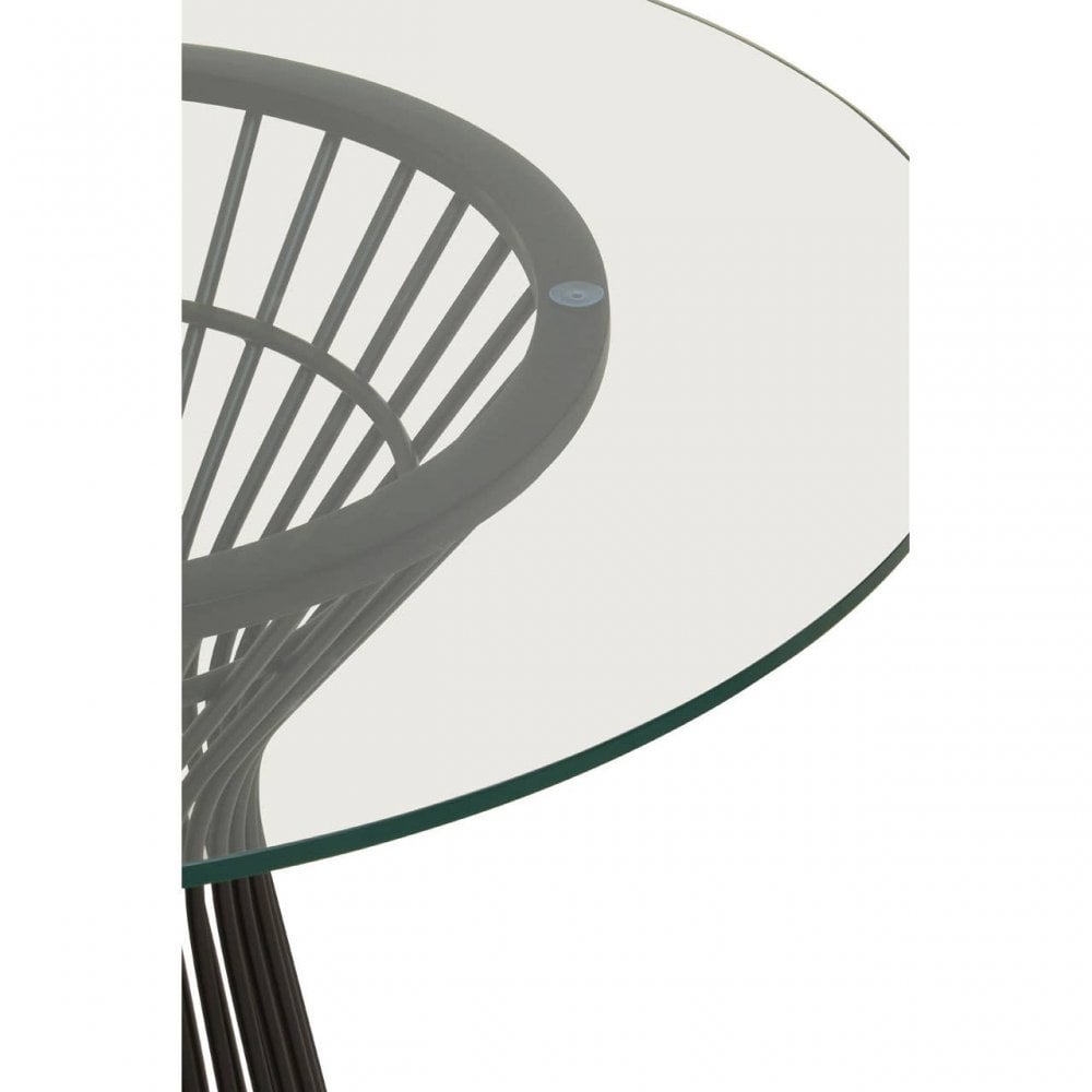 Vero Round Matte Black Dining Table