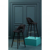 Ashton Velvet Bar Chair