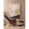 Linwood Black Leather Effect Recliner And Footstool