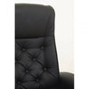Linwood Black Leather Effect Recliner And Footstool