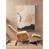 Linwood Ivory Leather Effect Recliner And Footstool