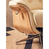 Linwood Ivory Leather Effect Recliner And Footstool