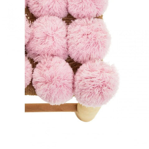 Springdale Pink Pom Pom Stool