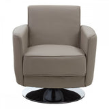Kingsley Mink Leather Effect Chair