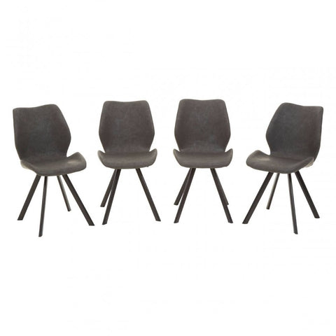 Hudson Round Grey Dining Set