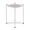 Cibelle Chrome Marble Side Table