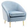 Charlotte Aqua Blue Velvet Armchair