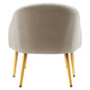 Charlotte Mink Velvet Chair And Footstool