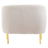 Charlotte Silver Grey Velvet Armchair