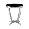 Afton Black Tempered Glass Side Table