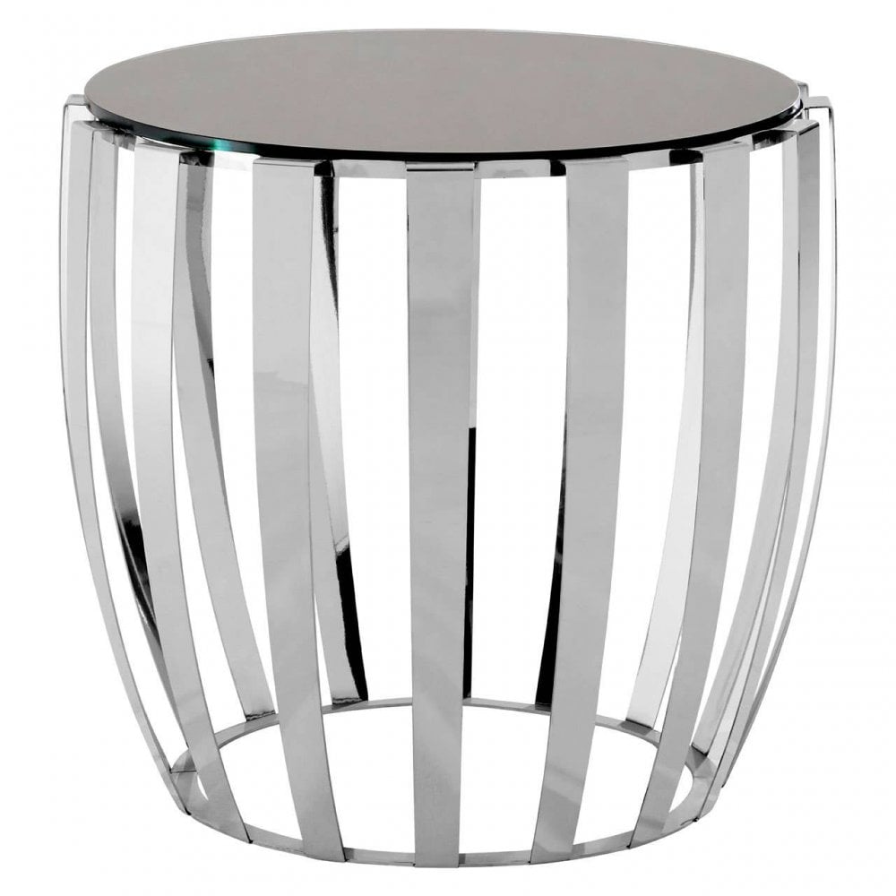 Afton Stainless Steel Side Table