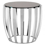 Afton Stainless Steel Side Table