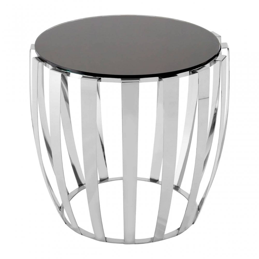 Afton Stainless Steel Side Table