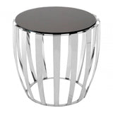 Afton Stainless Steel Side Table