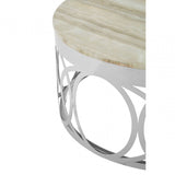 Afton White Marble Coffee Table