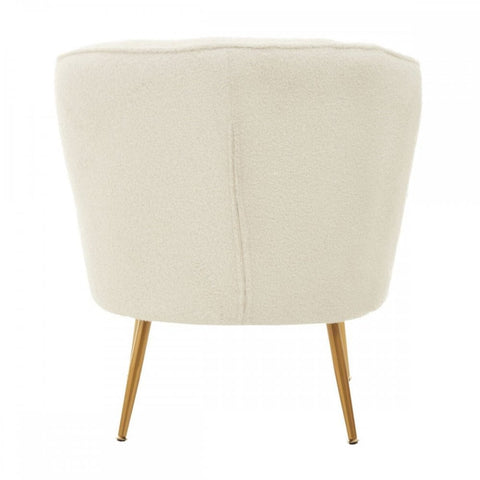 Arden Channel Armchair With Gold Finish Legs