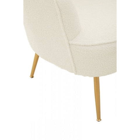 Arden Channel Armchair With Gold Finish Legs