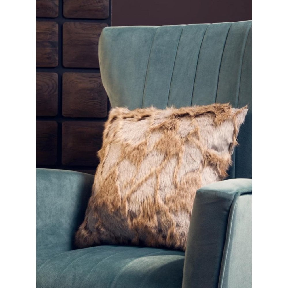 Elara Velvet Accent Chair With Gold Finish Legs