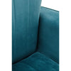 Elara Velvet Accent Chair With Gold Finish Legs