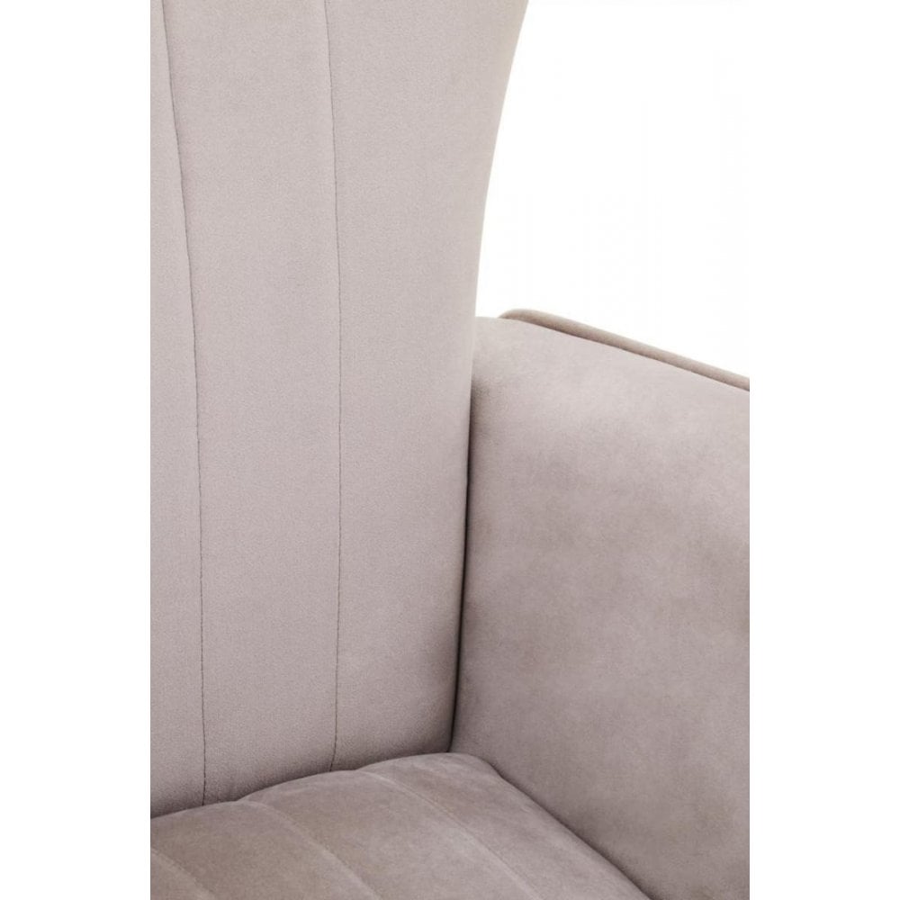 Elara Velvet Accent Chair With Gold Finish Legs