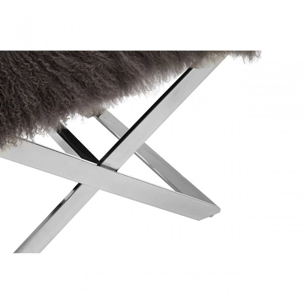 Coris Sheepskin Stool