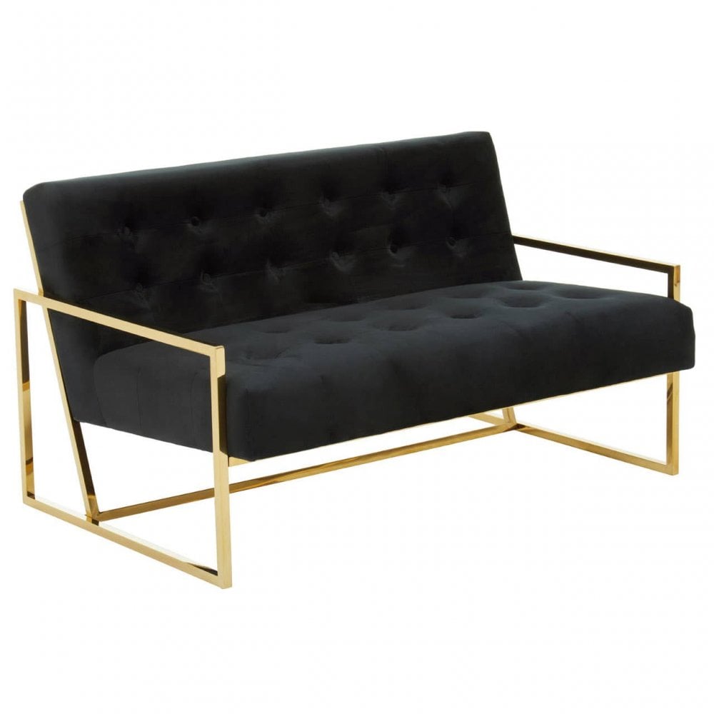 Flora Two Seat Velvet Sofa