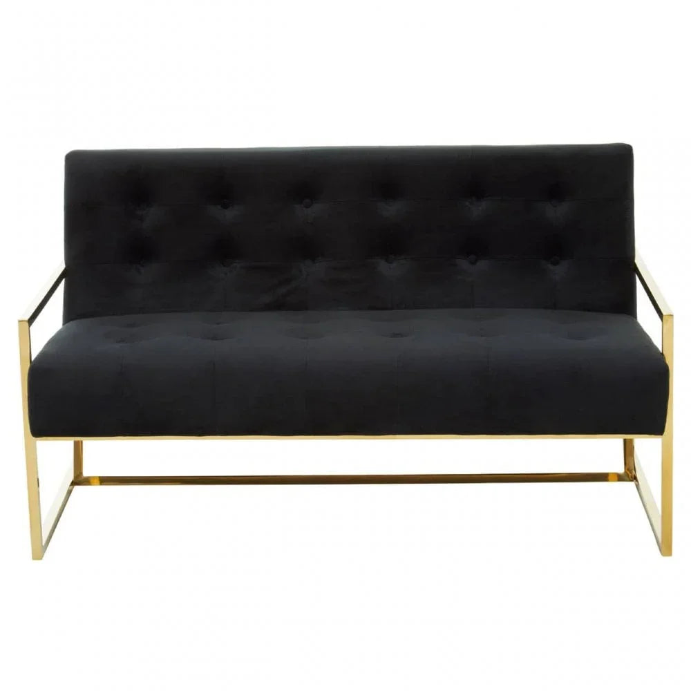 Flora Two Seat Velvet Sofa