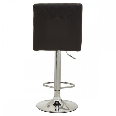 Elara Black And Chrome Bar Stool