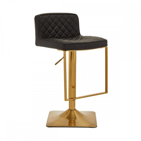 Elara Black And Gold Bar Stool