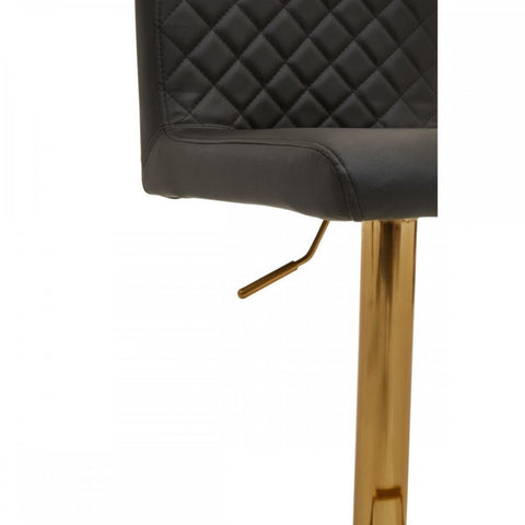 Elara Black And Gold Bar Stool