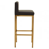 Elara Black Pu Bar Chair