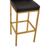 Elara Black Pu Bar Chair