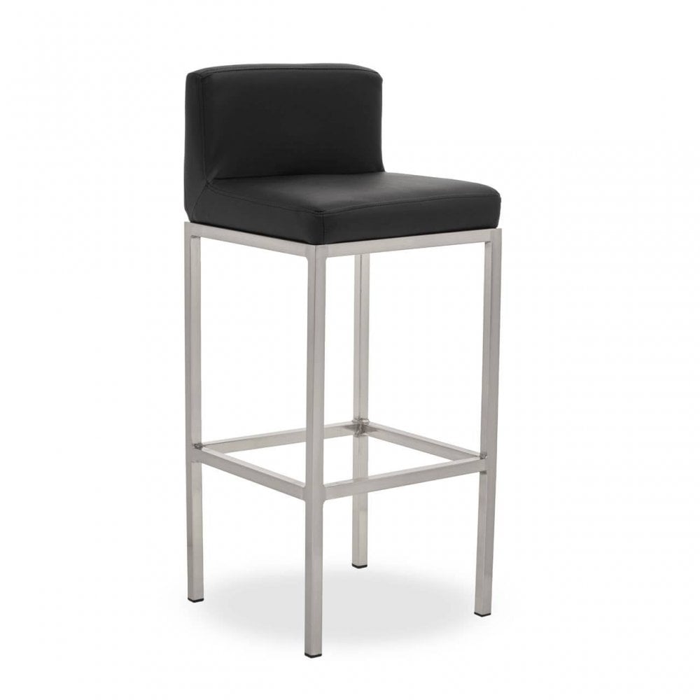 Elara Black Pu Bar Chair