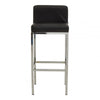 Elara Black Pu Bar Chair