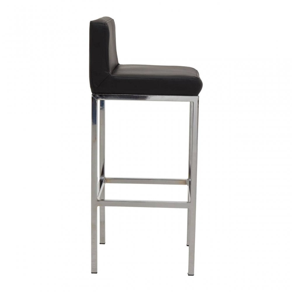 Elara Black Pu Bar Chair