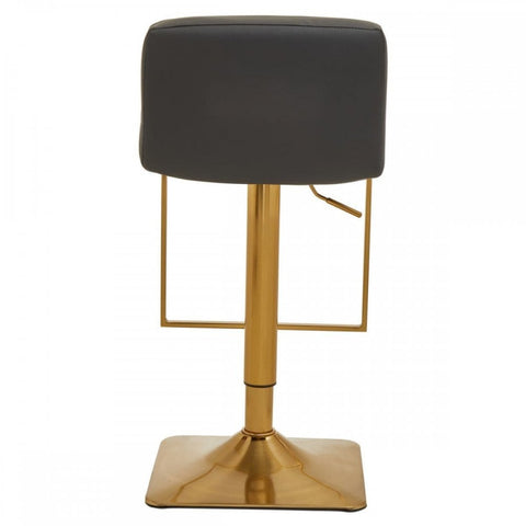 Elara Dark Grey And Square Base Bar Stool