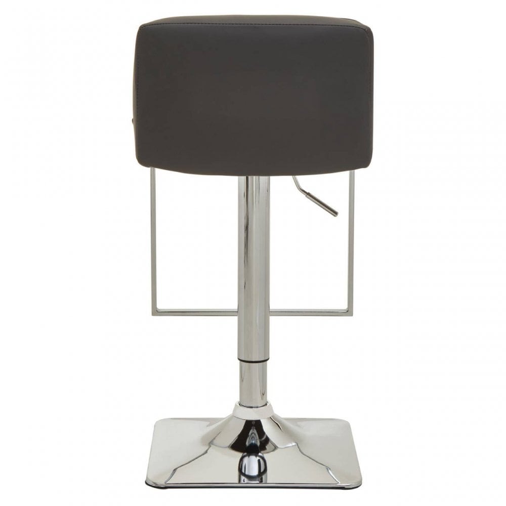 Elara Dark Grey And Square Base Bar Stool