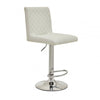 Elara White And Chrome Bar Stool