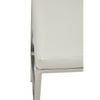 Elara White Pu Bar Chair