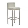 Elara White Pu Bar Chair