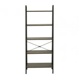 Hawthorn Five Tier Veneer Ladder Shelf Unit