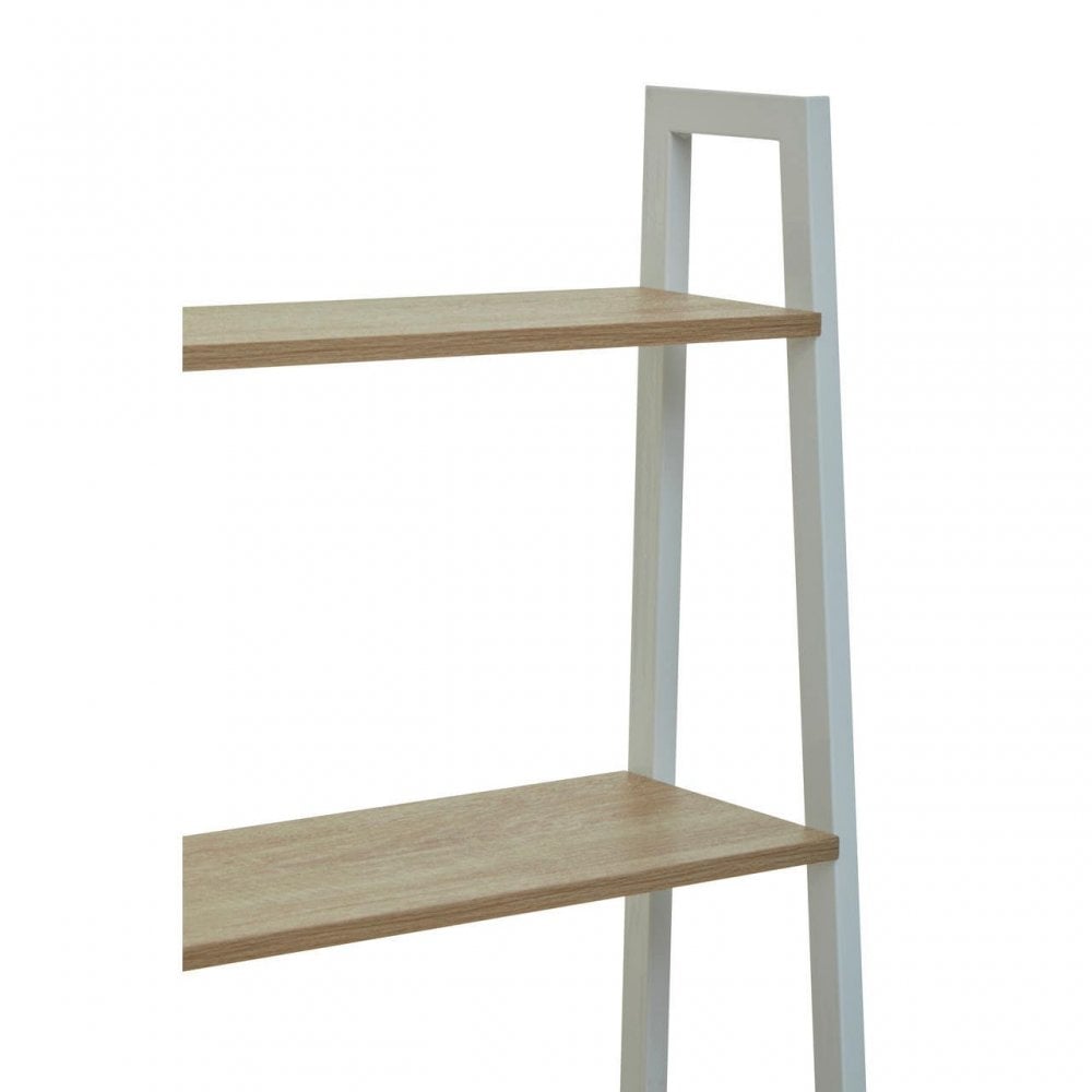 Hawthorn Five Tier Veneer Ladder Shelf Unit