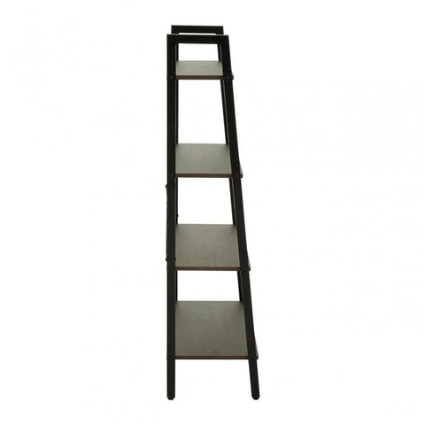 Hawthorn Four Tier Veneer Ladder Shelf Unit
