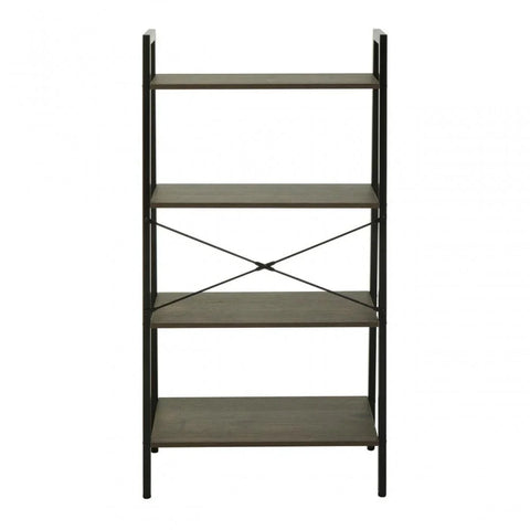 Hawthorn Four Tier Veneer Ladder Shelf Unit