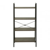 Hawthorn Four Tier Veneer Ladder Shelf Unit