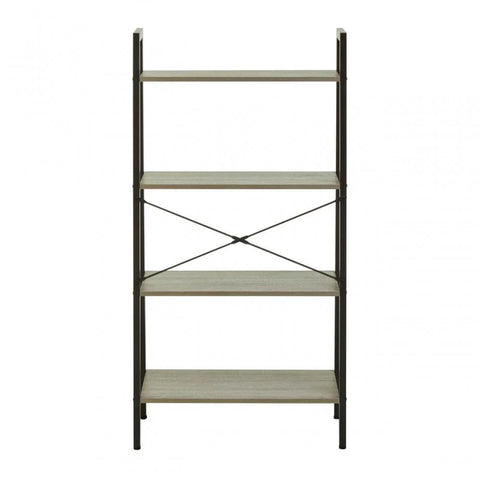 Hawthorn Four Tier Veneer Ladder Shelf Unit